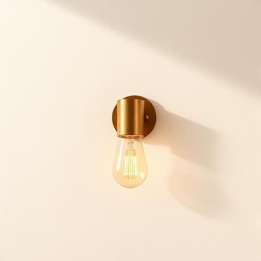 Brass sconce by Lumen