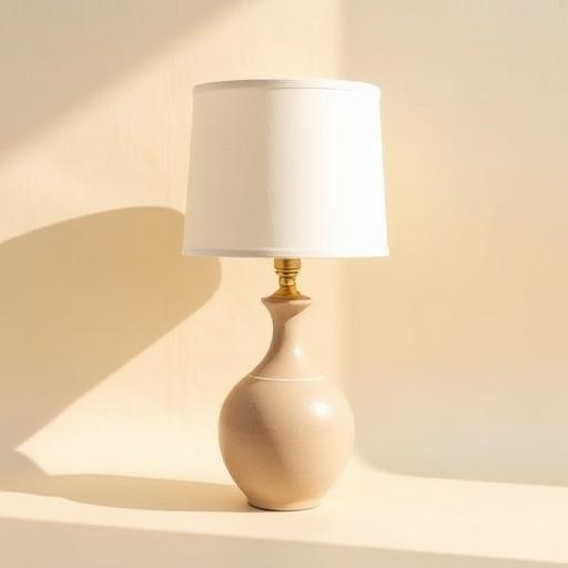 Hand-glazed table lamp